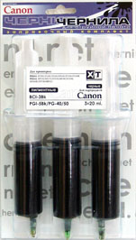 ����������� �������� ��� CANON PGI-5/9, PG-40/50 BLACK (CIM 005PA) 3x20 ��.