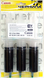 ����������� �������� ��� CANON BCI-21/24 BLACK (CIM 21A) 3x20 ��.