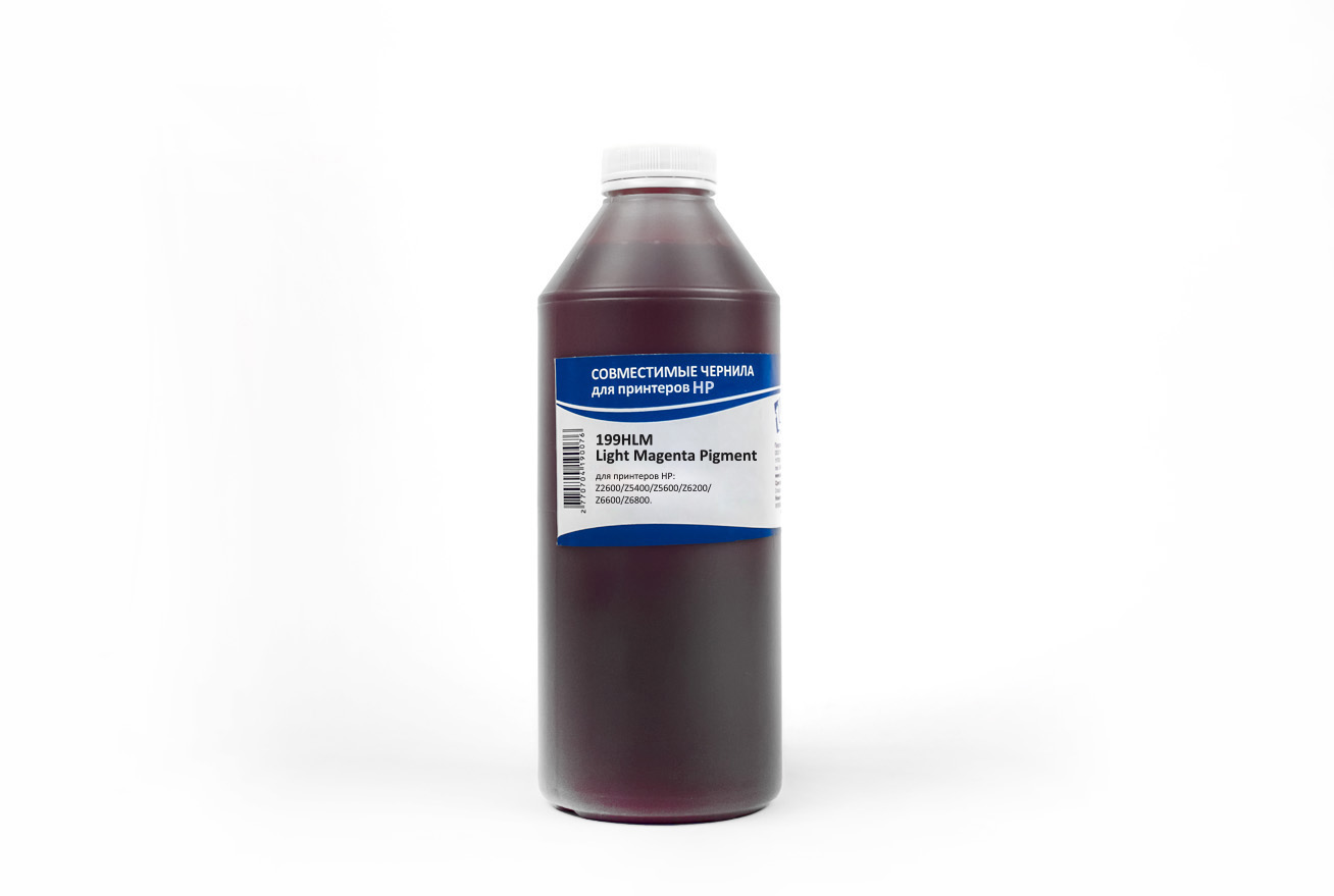  IIMAK 199HLM Light Magenta Pigment 1000,  HP 70, 745, 771, 773, 776