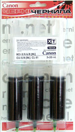 ����������� �������� ��� CANON BCI-3/5/6 BLACK (CIM 006A) 3x20 ��.